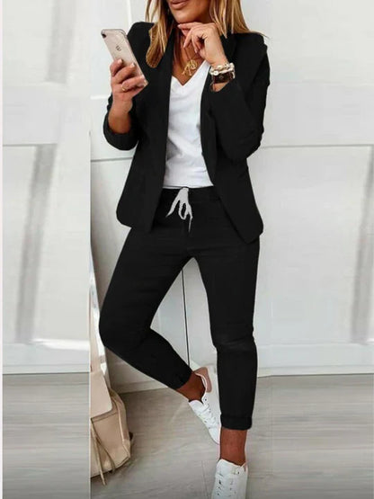 Variant image for Kvinders Blazer Sæt Elegant Uldmix-14