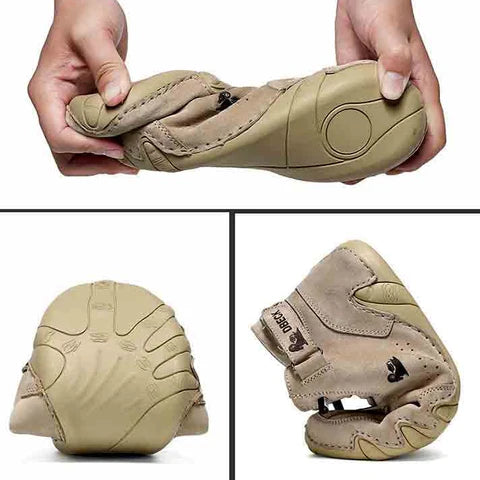 Herre Sko Beige Elegant Læder Orthopædisk Design-2