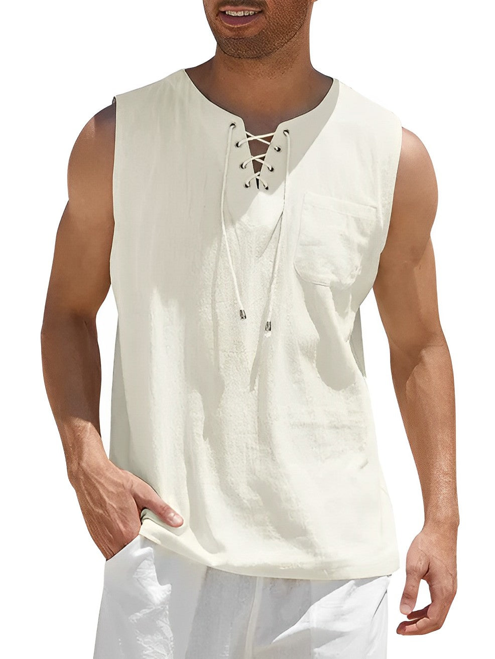 Variant image for Mænds Tanktop Enkel Design Åndbar Materiale-37