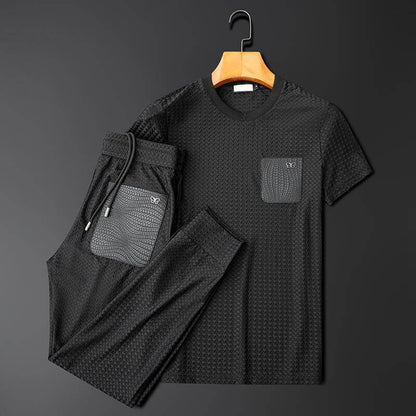 Herre To-delt Fritidssæt T-shirt Bukser