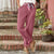 Dame Baggy Bukser Oversize Linned Med Lommer 1