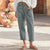Dame Baggy Bukser Oversize Linned Med Lommer 4