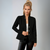 Dame Blazer Jakke Langærmet Strikket Rayon Polyester Spandex 3