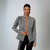 Dame Blazer Jakke Langærmet Strikket Rayon Polyester Spandex 4