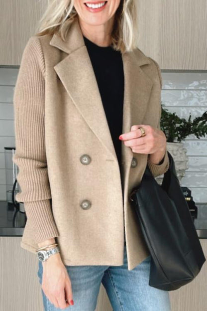 Dame Blazer Strikket Business Stil Moderne Design 6