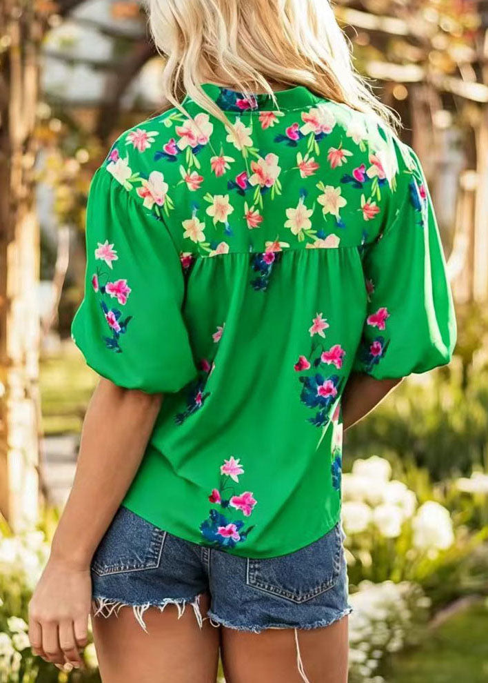 Dame Bluse Boho V-hals med Kvaster til Sommerbrug 1