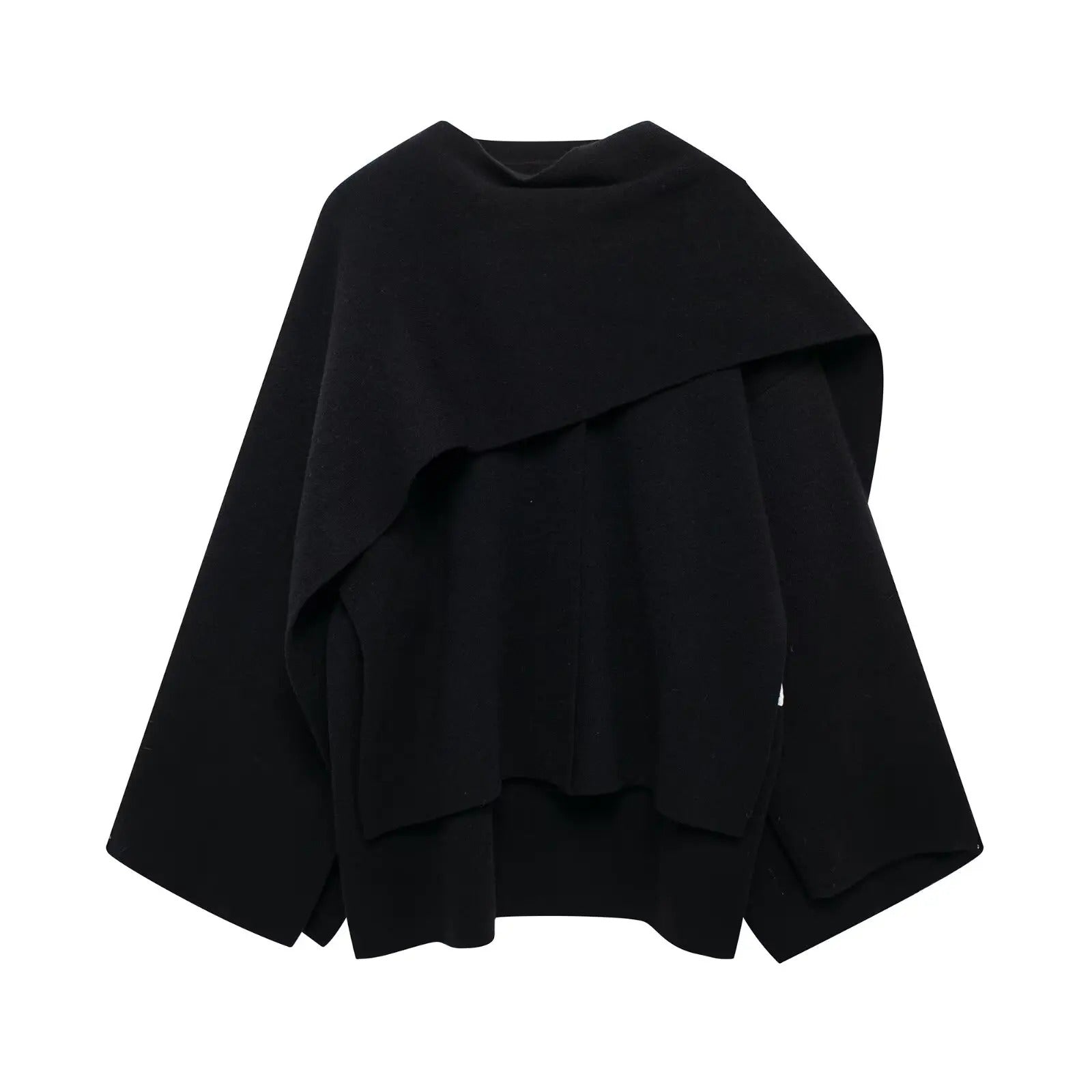 Dame Cape Coat Draperet 4