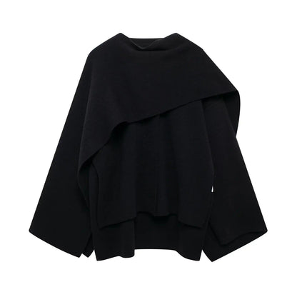 Dame Cape Coat Draperet 4
