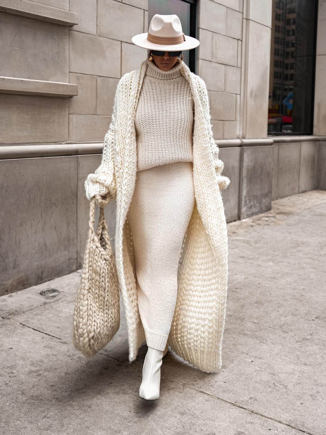 Dame Cardigan Med Sjalkrave Og Klokkeærmer 2