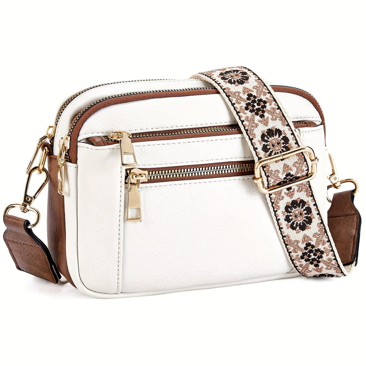 Dame Crossbody Taske Boho-Chic Vegansk Læder 3