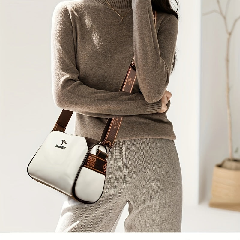 Dame Crossbody Taske Tidløst Design med Justerbar Rem 3