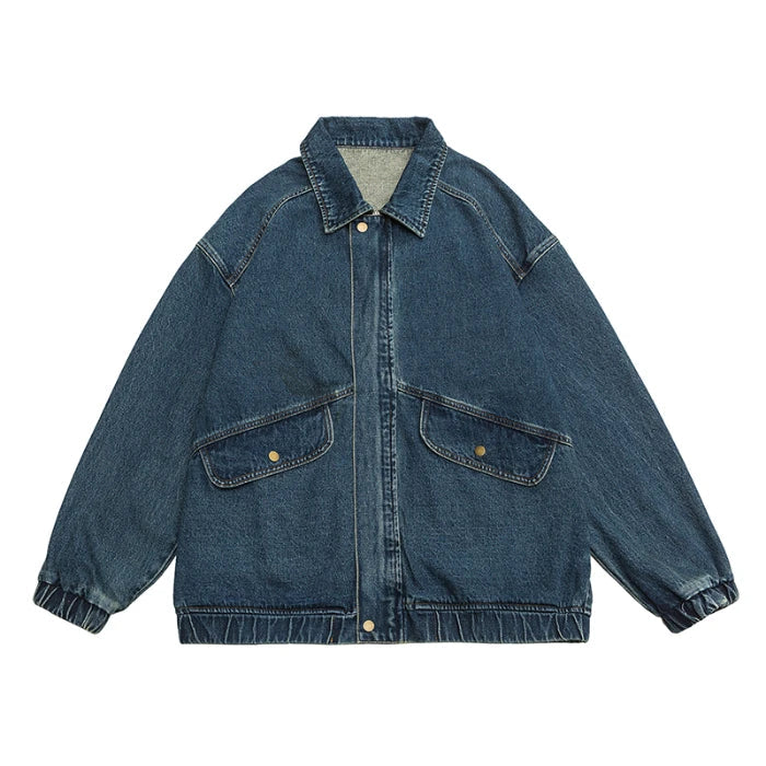 Dame Denimjakke Oversized Stil 4
