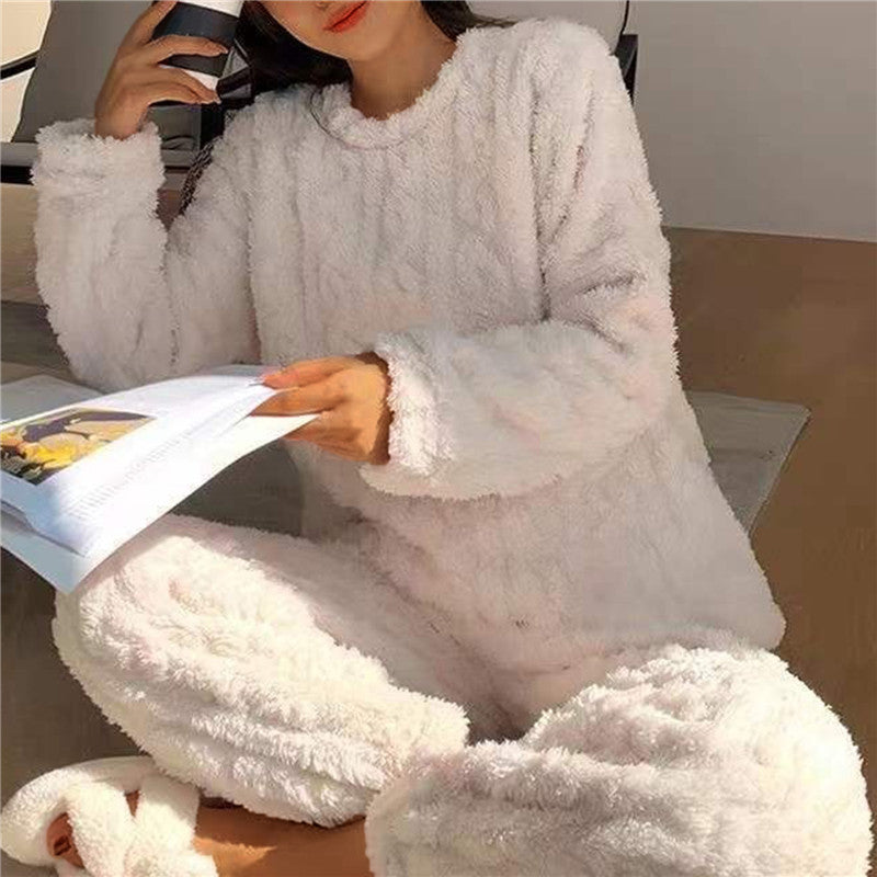 Dame Fleece Pyjamassæt Komfortabel 4