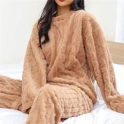 Dame Fleece Pyjamassæt Komfortabel 6