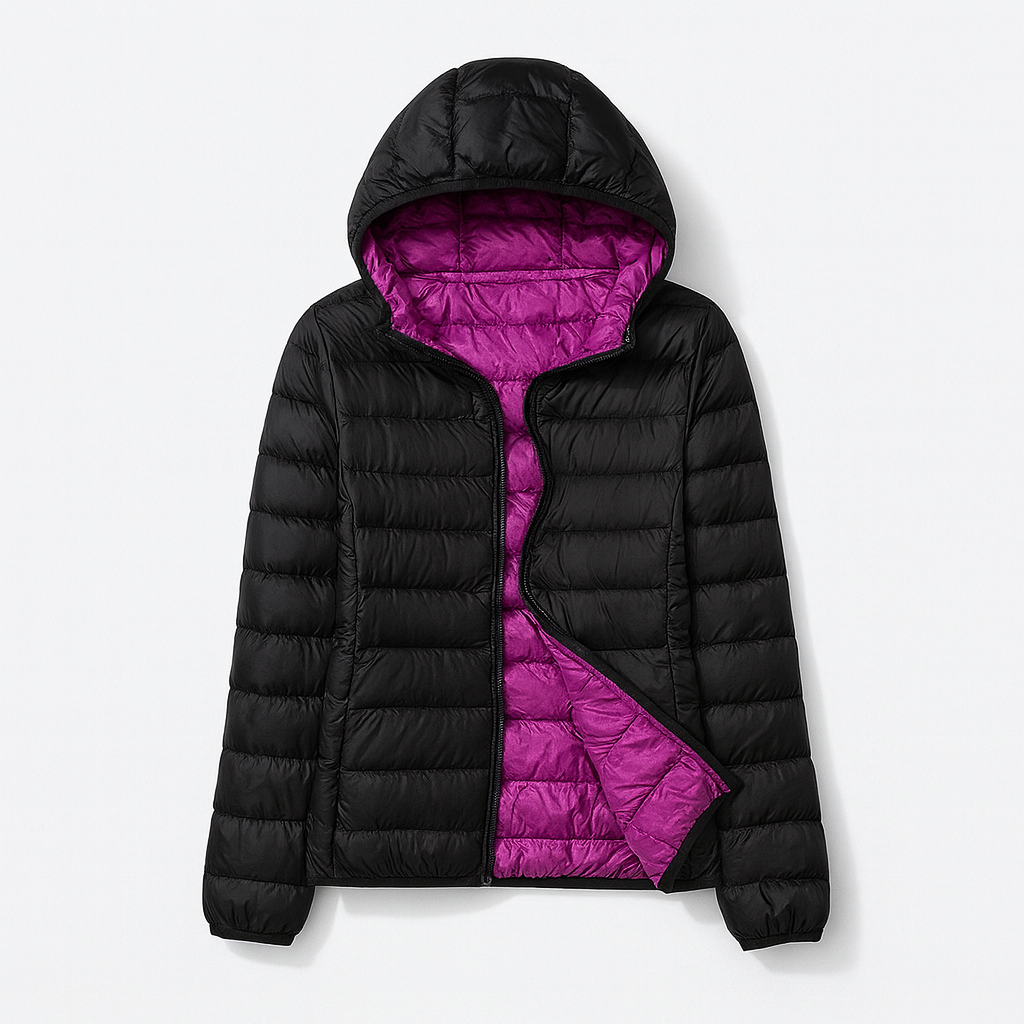 Dame Hættejakke Vinterstil 4