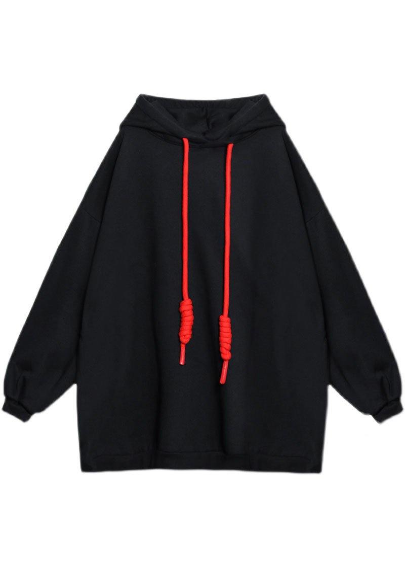 Dame Hoodie Sweatshirt med Hætte og Snøring til Afslappede Dage 4