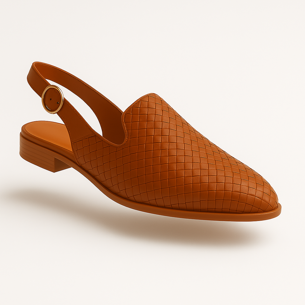 Dame Instappers Vevet Design Åben Hæl Blød Materiale 1