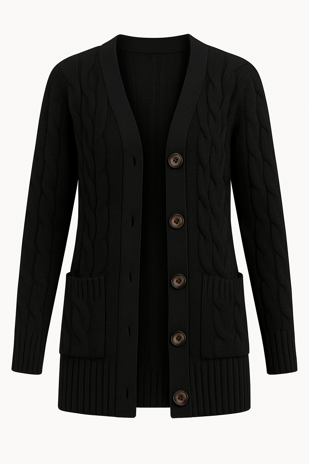 Dame Kabelstrik Cardigan til Forår 2