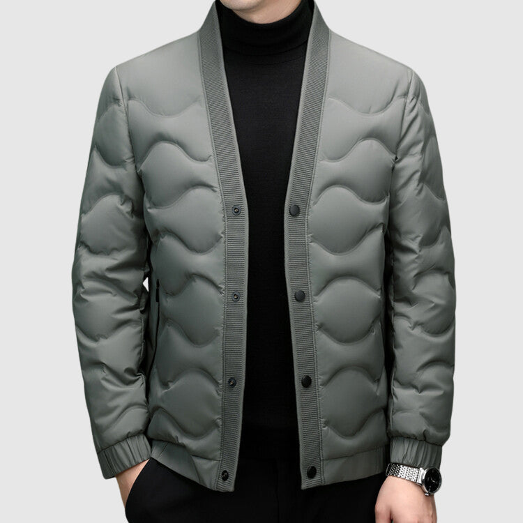 Dame Lang Dunjakke Minimalistisk Vinterjakke 1