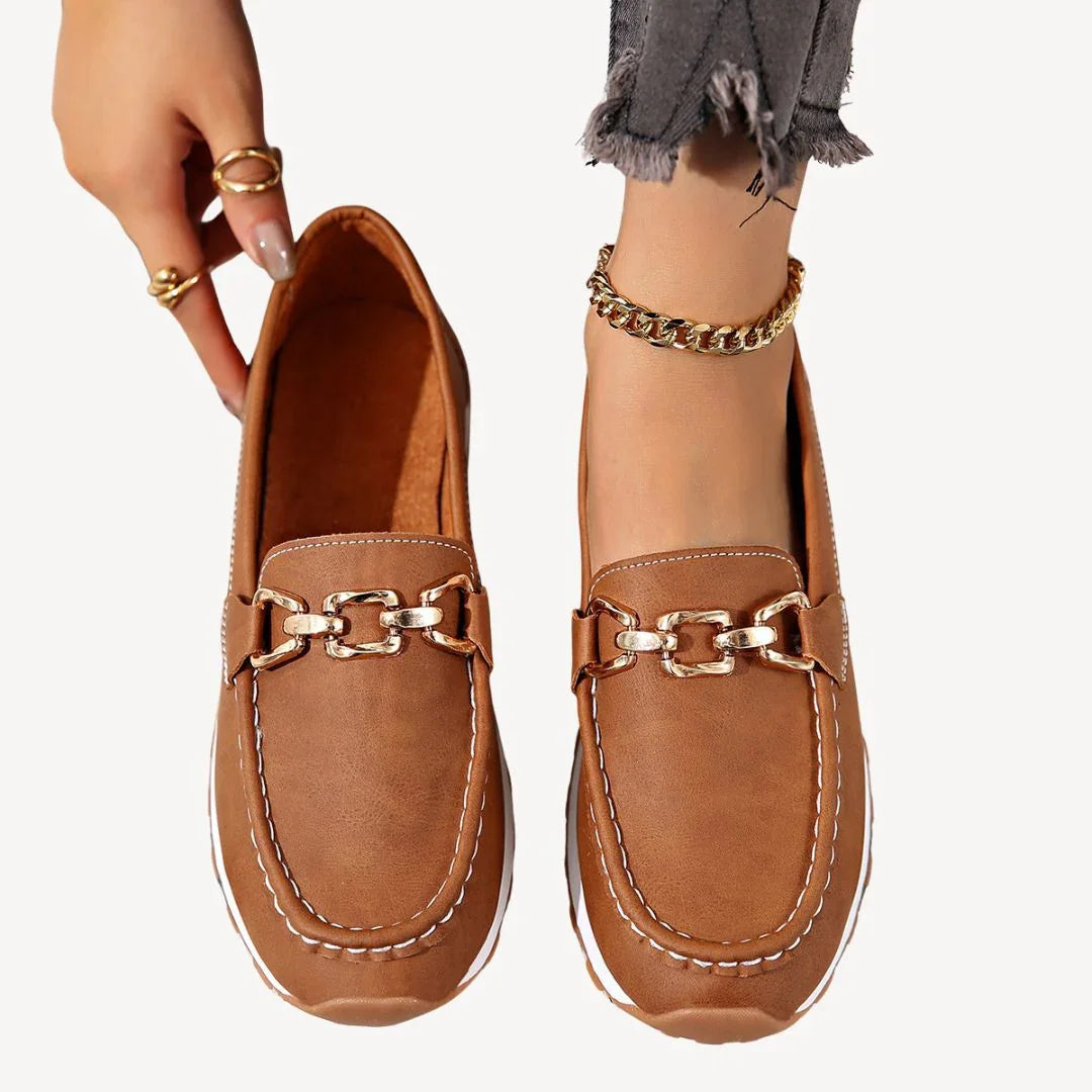 Dame Loafers med Kædedetaljer 4