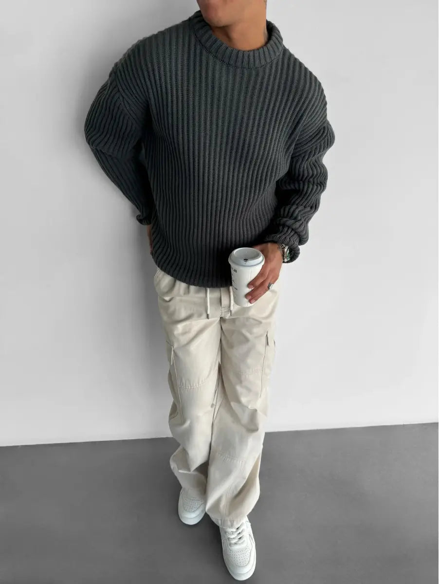 Dame Overdimensioneret Strikket Sweater 2