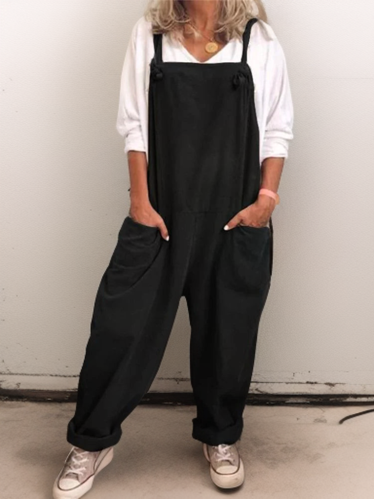 Dame Oversize Jumpsuit med Store Lommer 1