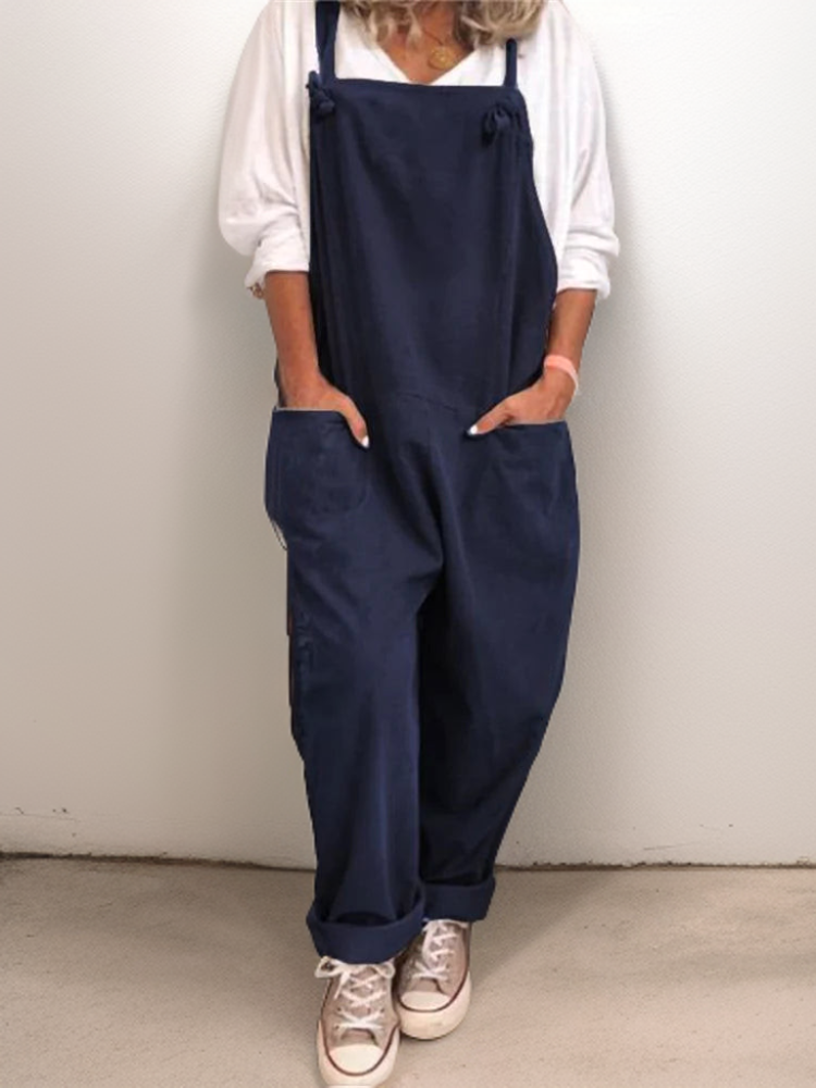 Dame Oversize Jumpsuit med Store Lommer 2