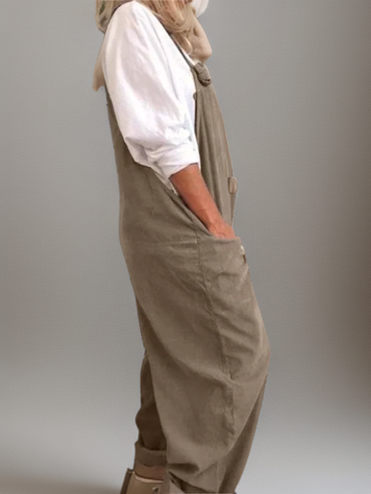 Dame Oversize Jumpsuit med Store Lommer 3