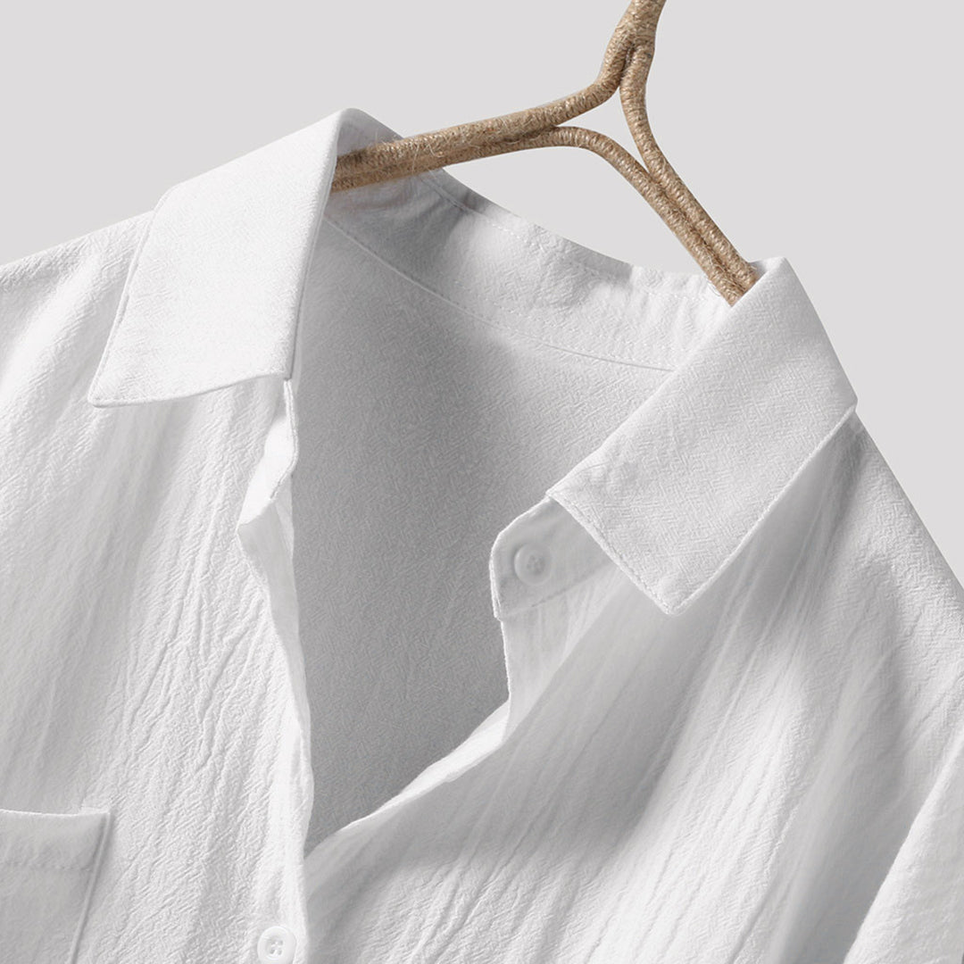 Dame Oversize Skjorte Lange Ærmer Blød Stof Sommerbluser 6