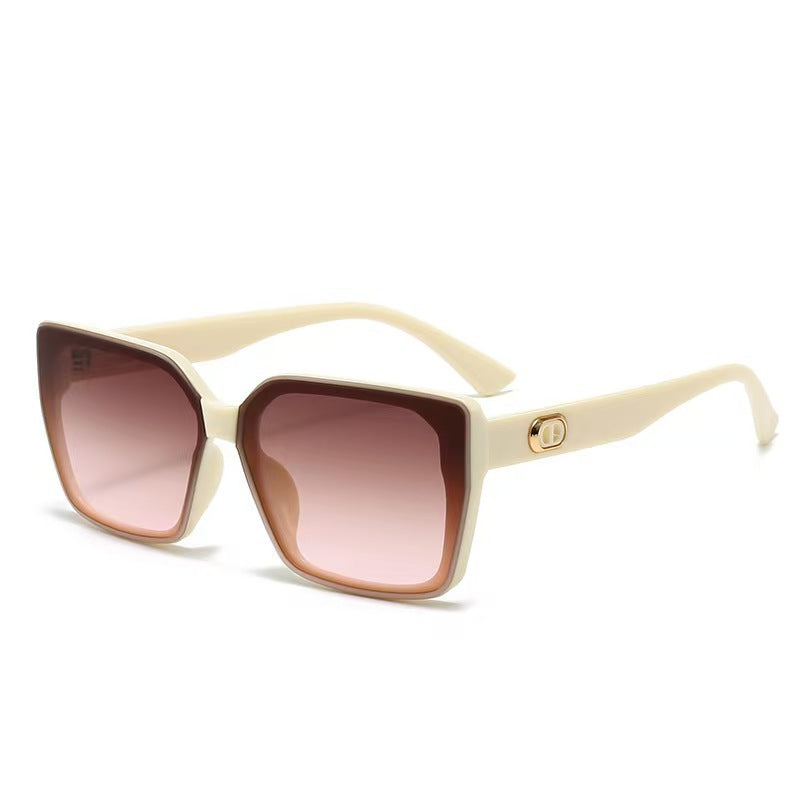 Dame Oversize Solbriller Trendy Design med UV-Beskyttelse 9