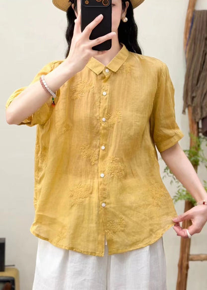 Dame Oversize Top med Broderi - Trendy og Komfortabel Toppe til Damer 3