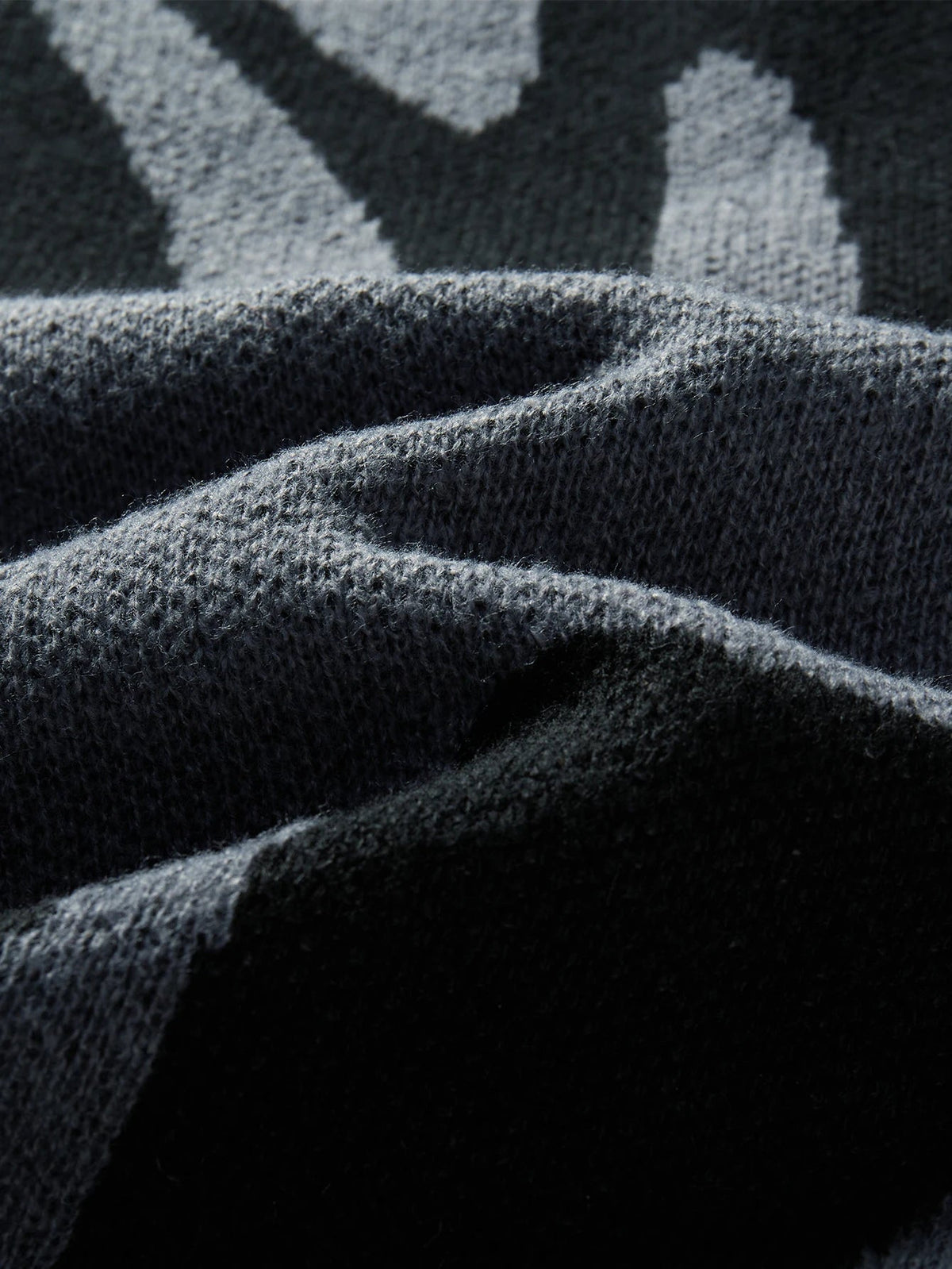 Dame Oversized Striktrøje med Abstrakt Mønster 6