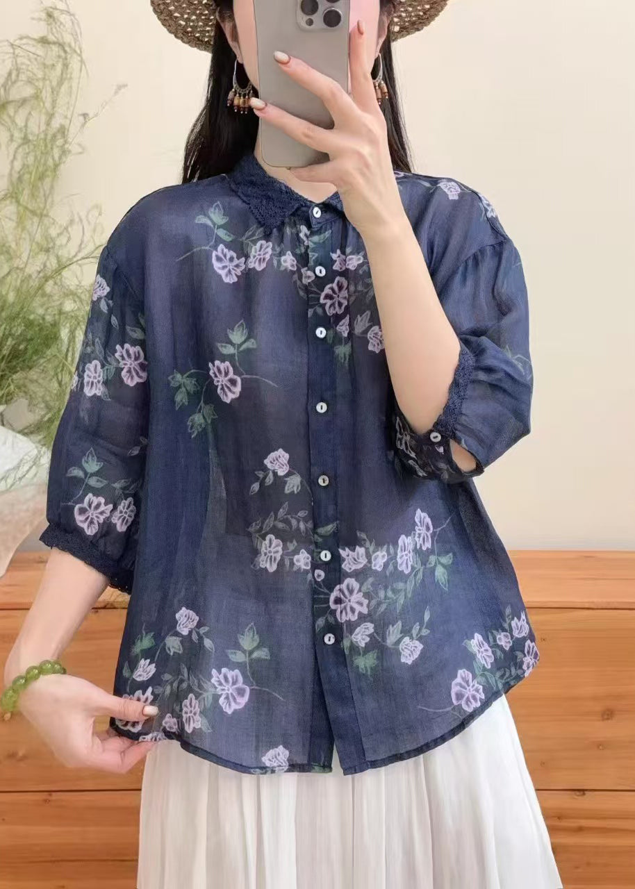 Dame Oversized Top med Print til Varme Sommerdage 1