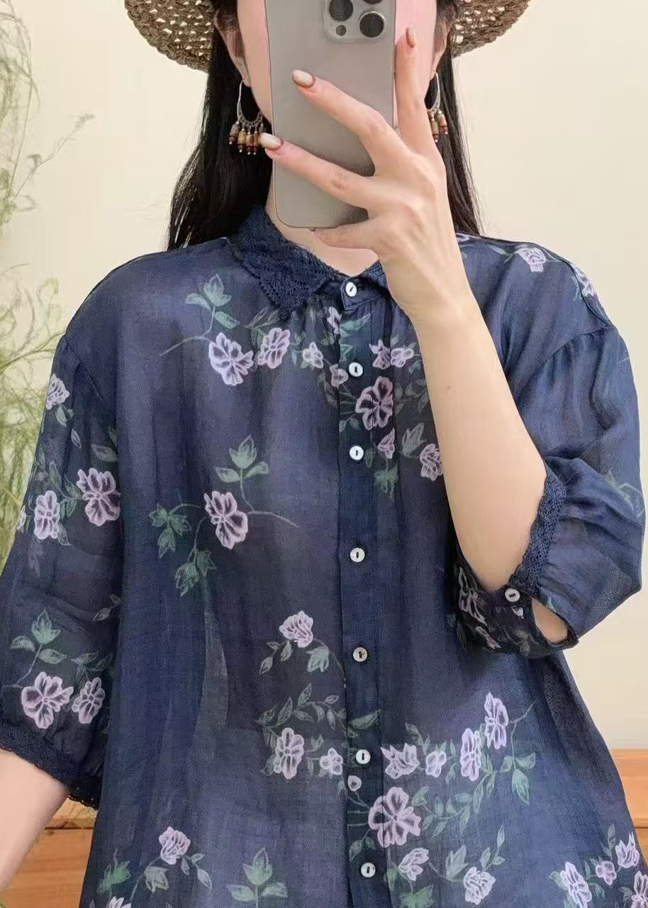 Dame Oversized Top med Print til Varme Sommerdage 3