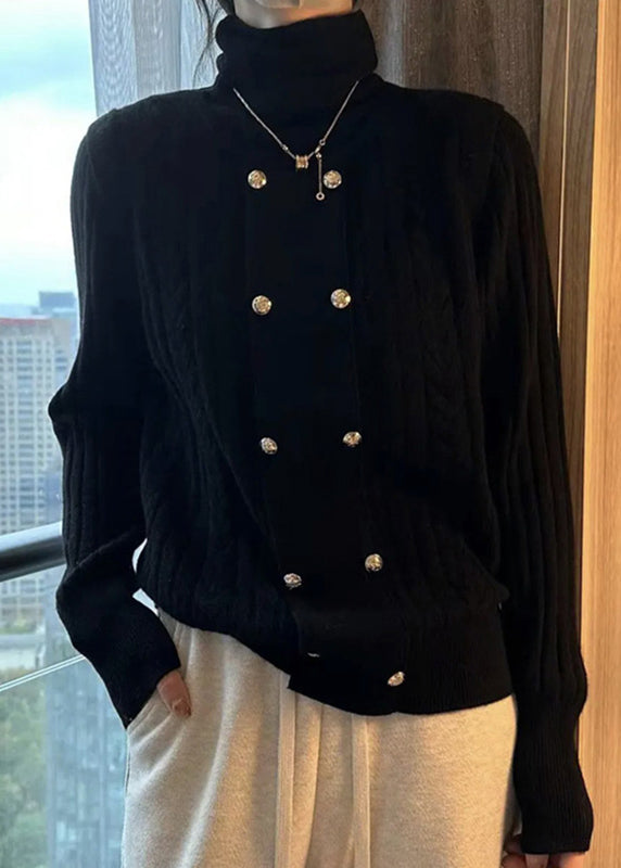 Dame Rullekrave Top med Patchwork Design 3