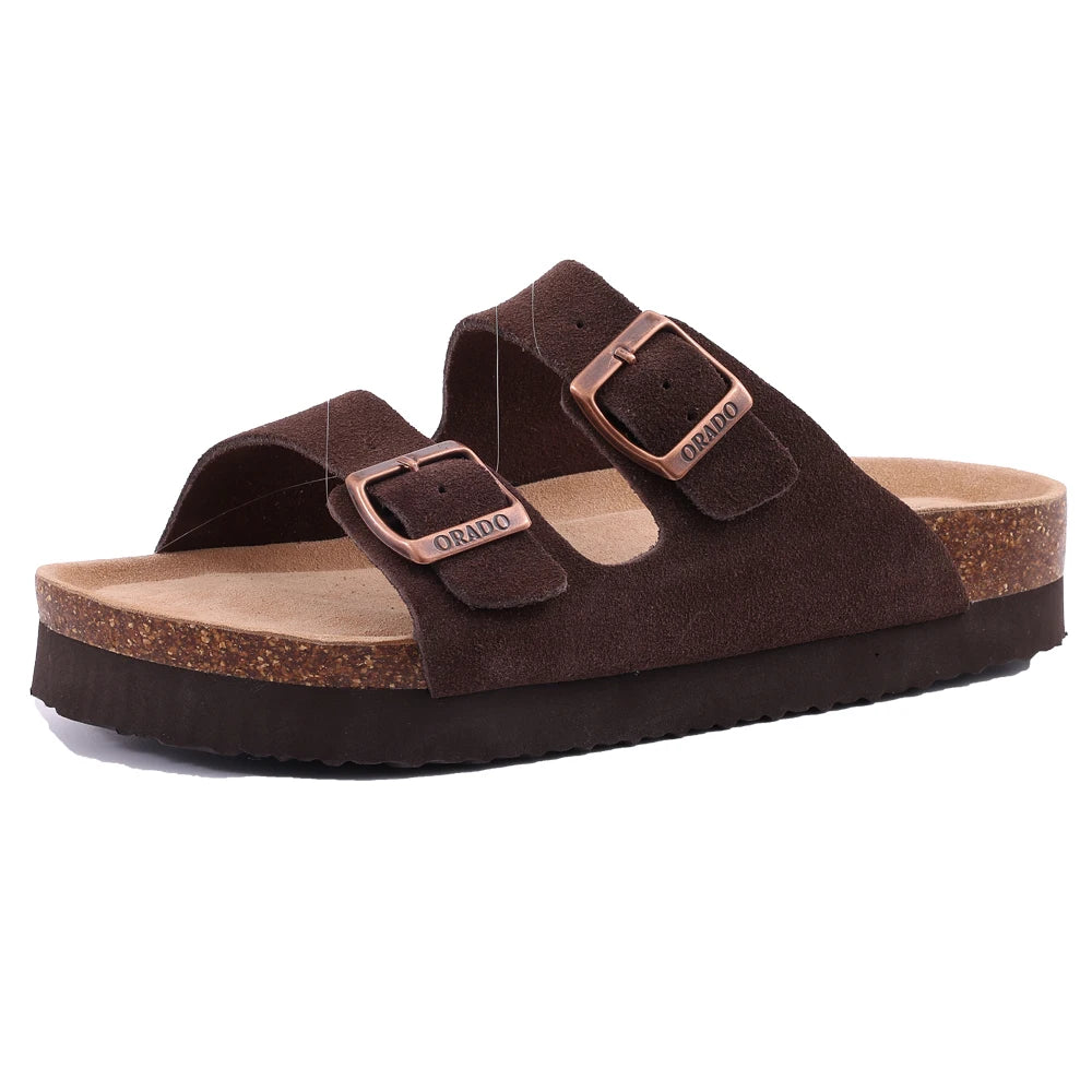 Dame Sandaler Mules Med Justerbar Rem og Skridsikker Sål 20