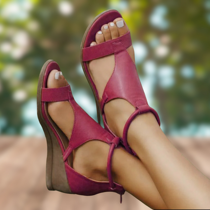 Dame Sandaler Vintage Stil Med Komfortabel Pasform 3