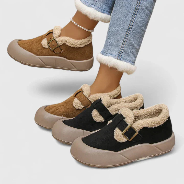 Dame Sko Slip-On med Spænde til Sommerbrug 4