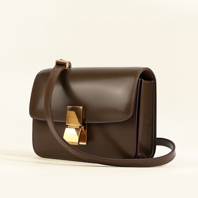 Dame Skuldertaske Flap Box Klassisk Stil 1