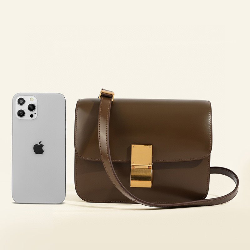 Dame Skuldertaske Flap Box Klassisk Stil 2