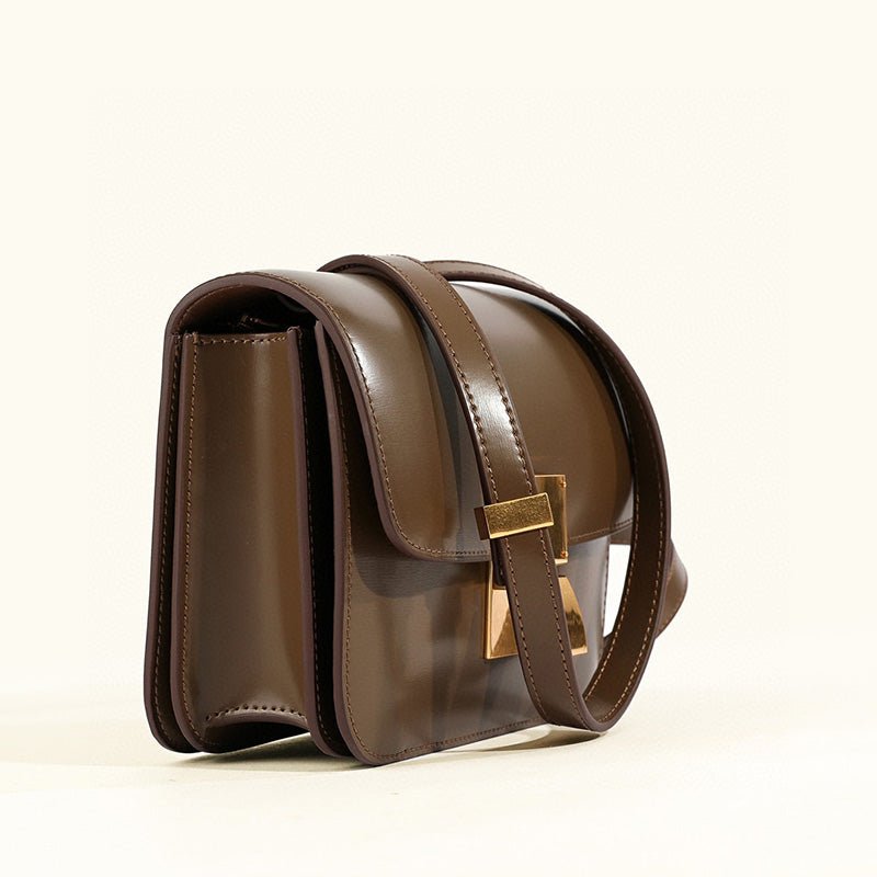 Dame Skuldertaske Flap Box Klassisk Stil 3