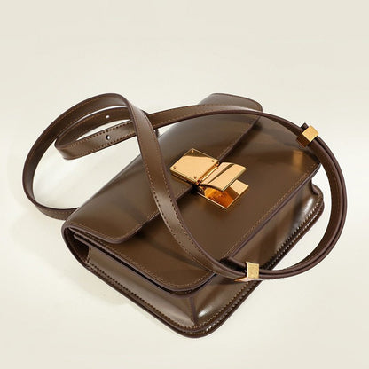 Dame Skuldertaske Flap Box Klassisk Stil 5