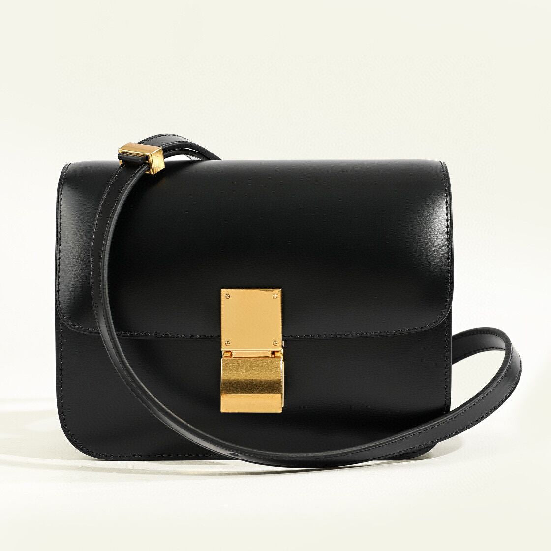 Dame Skuldertaske Flap Box Klassisk Stil 8