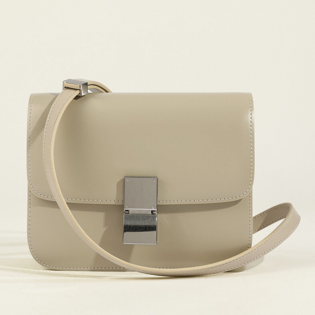 Dame Skuldertaske Flap Box Klassisk Stil 9