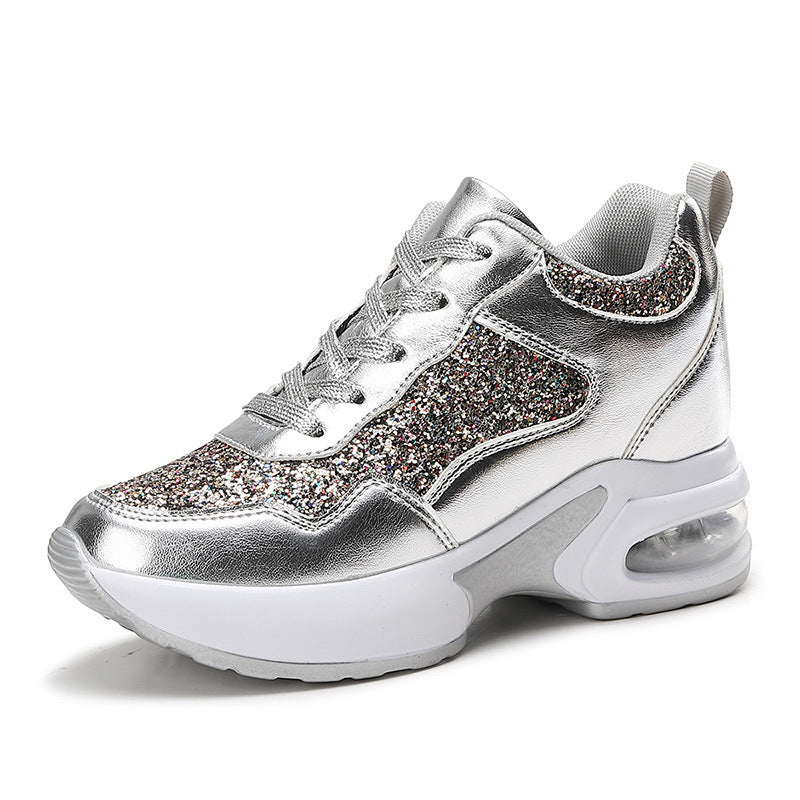 Dame Sneakers Glitrende Design Trendy Komfortabel Støttende 5
