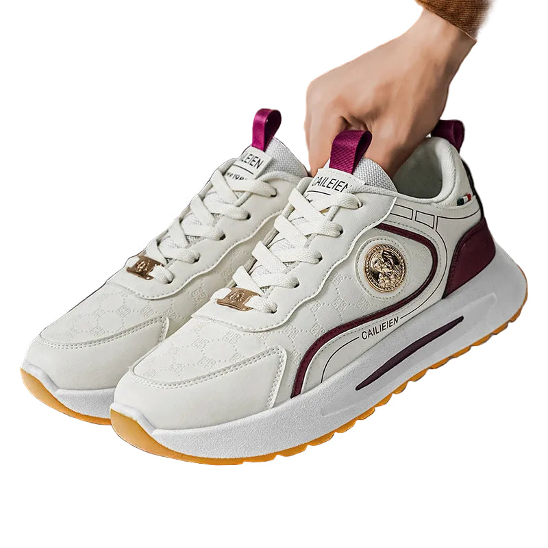 Dame Sneakers Sporty Design Med Støttende Mellemsål 0