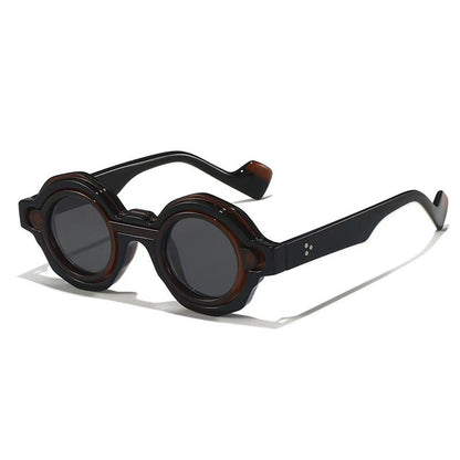 Dame Solbriller Rundt Design Moderne Stil med UV-Beskyttelse 4