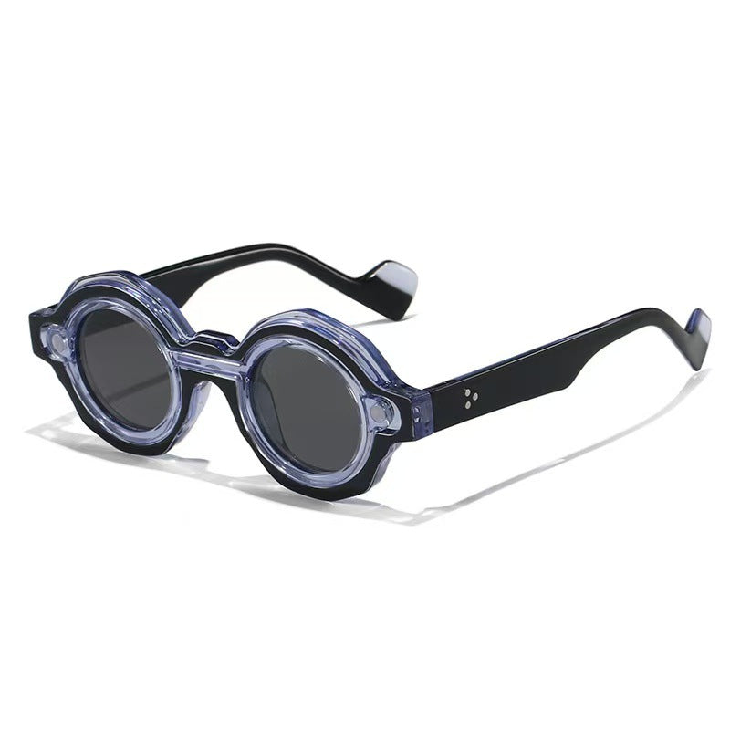 Dame Solbriller Rundt Design Moderne Stil med UV-Beskyttelse 6