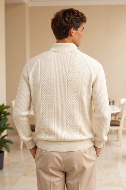 Dame Sweater med Lange Ærmer Retro Stil 3
