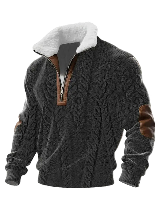 Dame Sweater med Lynlås og Høj Krave 0